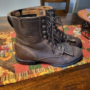 Ariat lace up boots